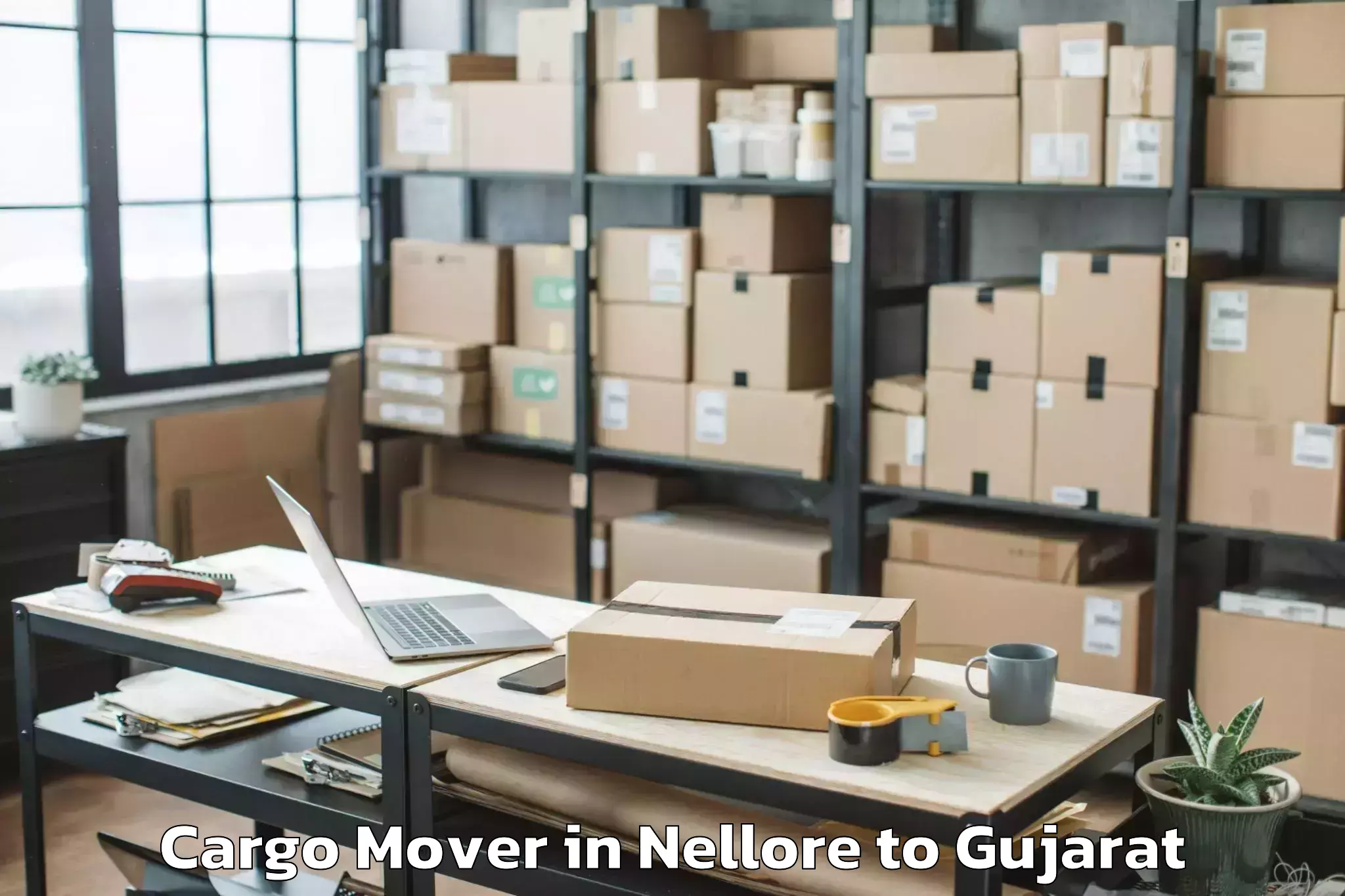 Book Nellore to Sabarmati University Ahmedabad Cargo Mover Online